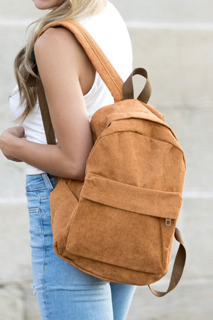 Corduroy Mini Backpack - 3 Colors