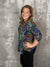 The Wrinkle Free Lizzie Top - Black Multi Fall Floral #2 (Small - 3X)