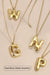 Bubble Letter Necklace - Gold