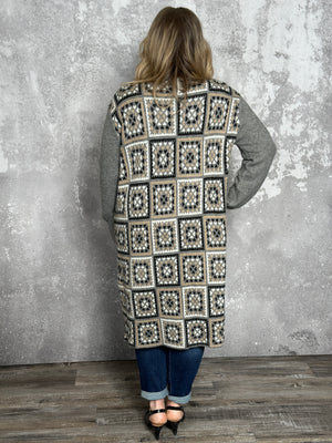 Neutral Pattern Cardigan