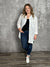 Oversized White Pocket Blouse/Tunic