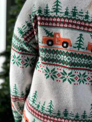 Christmas Truck Cardigan