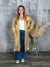 Stripe Duster - Mustard/Cream