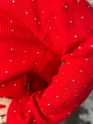 The Twinkle Sweater - Red (FINAL SALE)