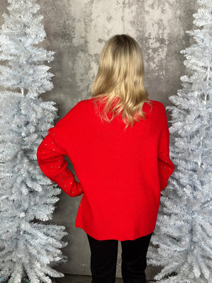 The Twinkle Sweater - Red (FINAL SALE)