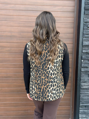 Leopard Tie Vest