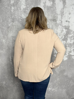 Lightweight Taupe Blazer Overlay