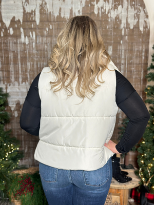 Ivory Puffer Vest