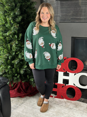 Green Santa Sweatshirt