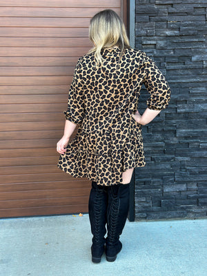 Leopard Dress (Small - 3X)