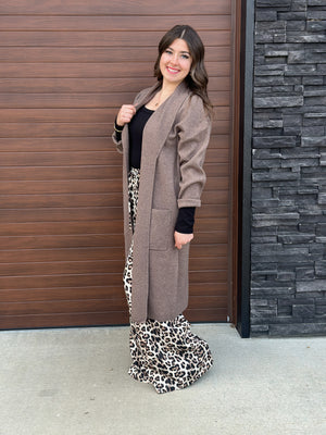 Long Brown Cardigan