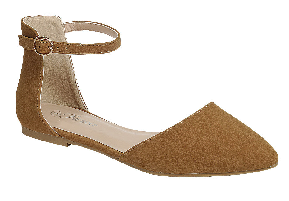 Pointed toe sale tan flats