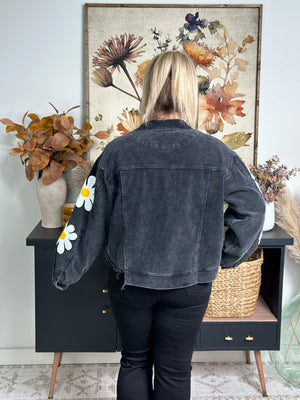 Daisy Corduroy Jacket - Black