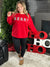 Red Merry Sweatshirt