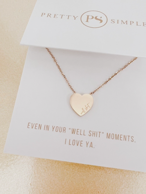 Heart Message Necklaces