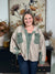 Sage and Waffle Shacket with Tassel Drawstring