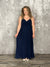 The Navy Ruffle Maxi Dress - FINAL SALE