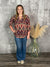 The Wrinkle Free Lizzie Top - Geo Fall (Small - 3X)