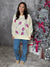 Ivory with Pink Lights Sweatshirt