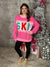 Pink Ski Sweater