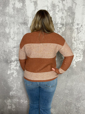 Rust Stripe Sweater