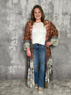 Floral Patchwork Duster