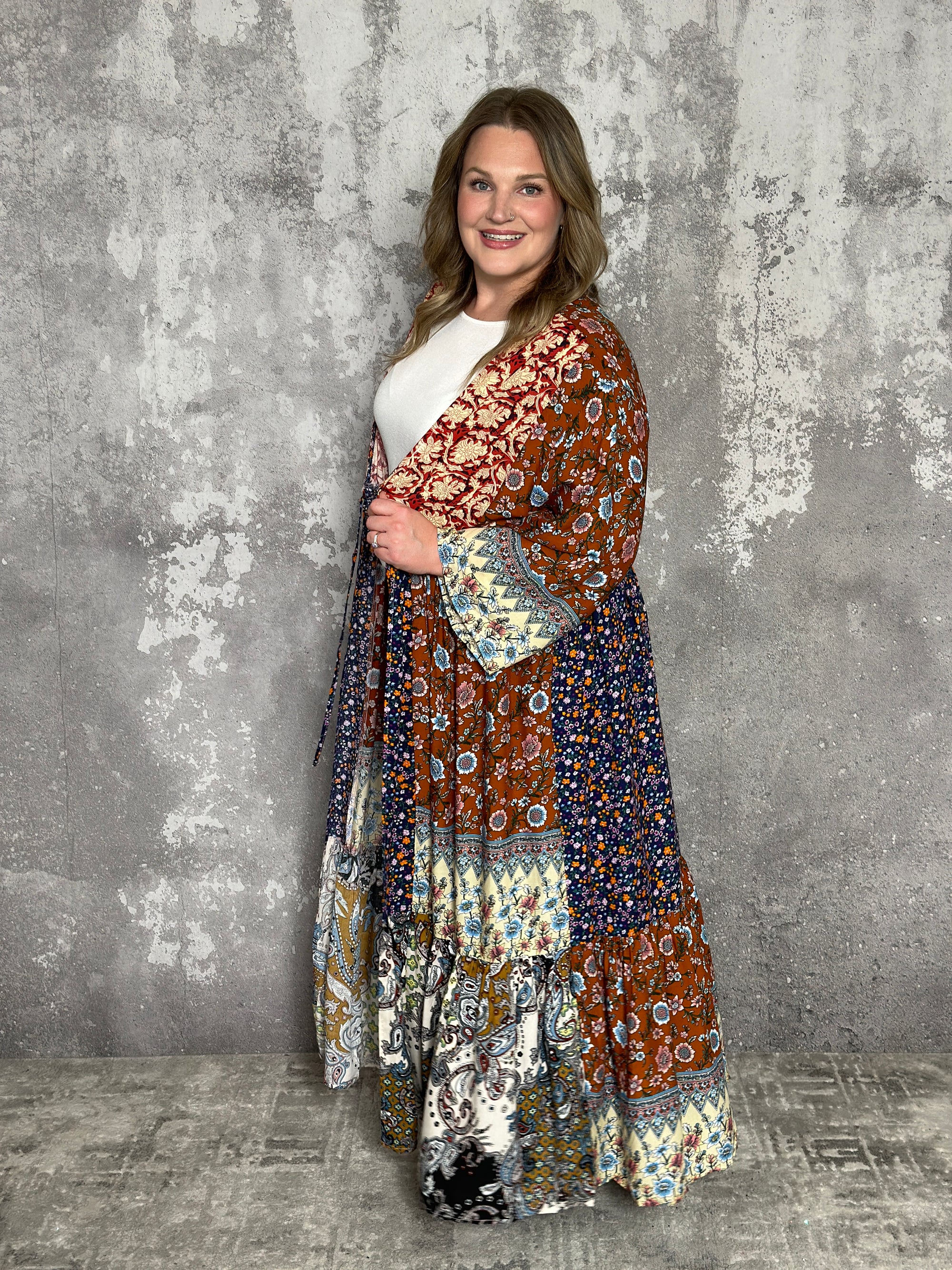 Floral Patchwork Duster