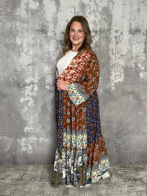 Floral Patchwork Duster