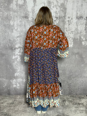 Floral Patchwork Duster