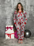 Buttery Shirley Jogger Lounge Set - Holiday Floral (Small - 3X)