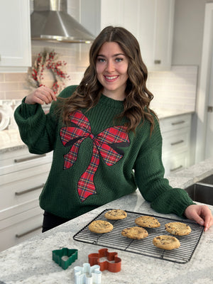 Plaid Bow Sweater