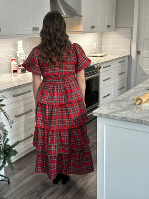 3 Tiered Plaid Dress