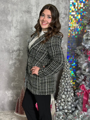 Tweed Golden Glitter Blazer (Small - 3X)