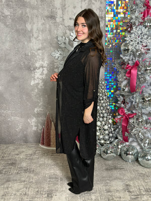 Black Sparkle Duster - (Small - 3X)