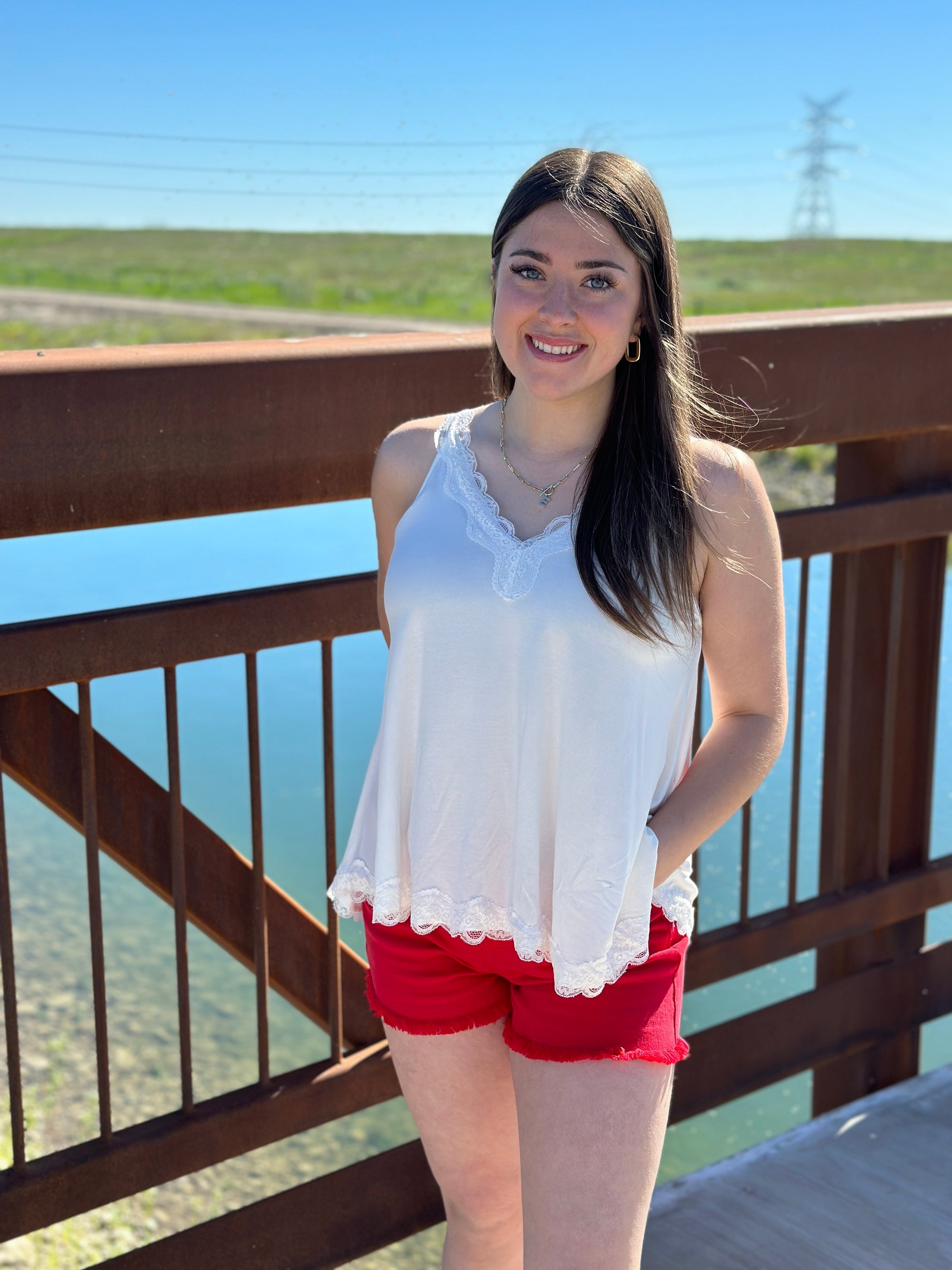 Eyelash Lace Tank