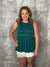 Mineral Wash Babydoll Tank - Teal