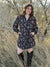 Western Graphic Dress with Pearl Snap Buttons