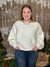 White Dolman Sweater (Small - 2X)