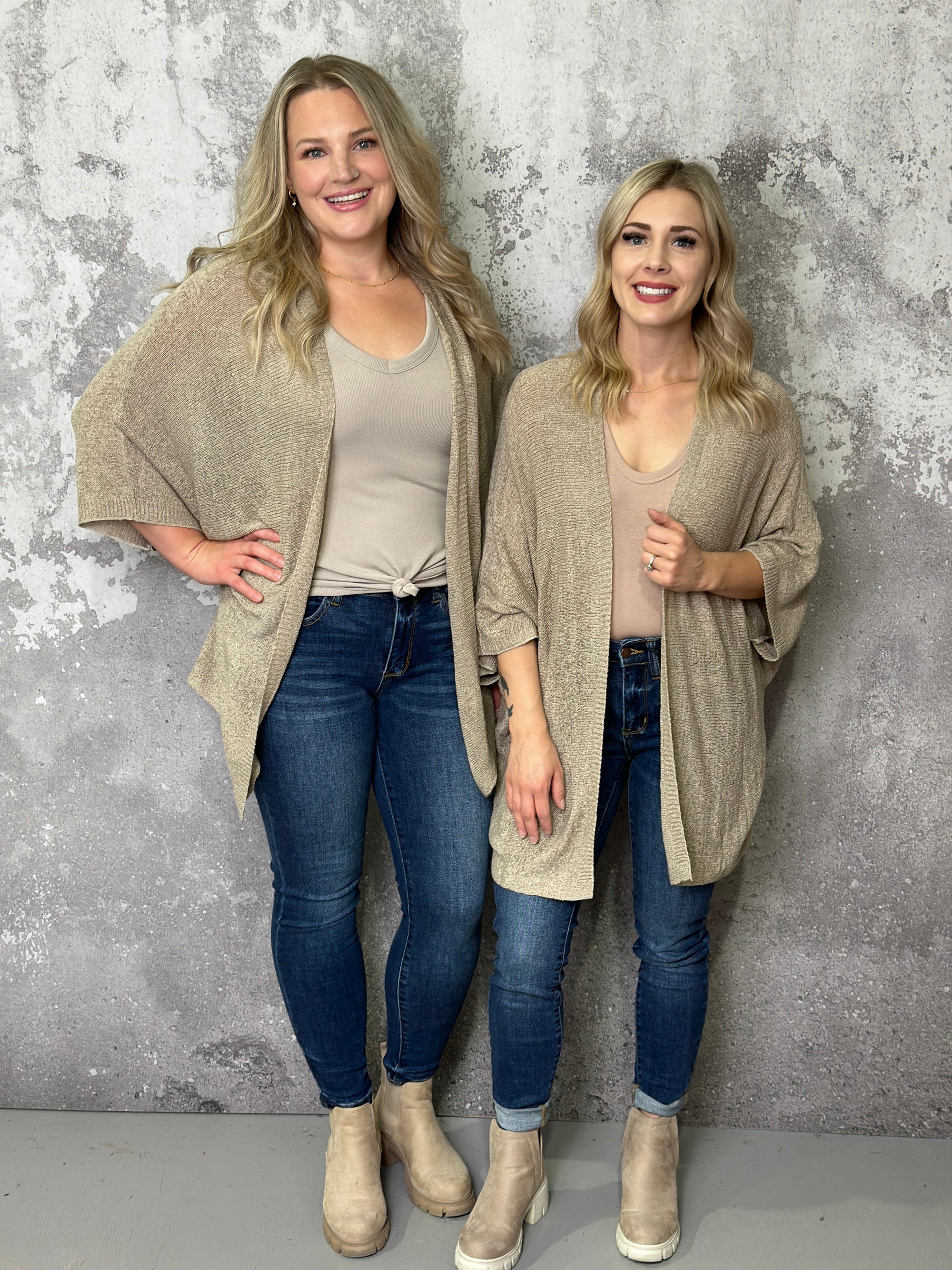 Short Sleeve Stunner Cardigan - Tan - FINAL SALE