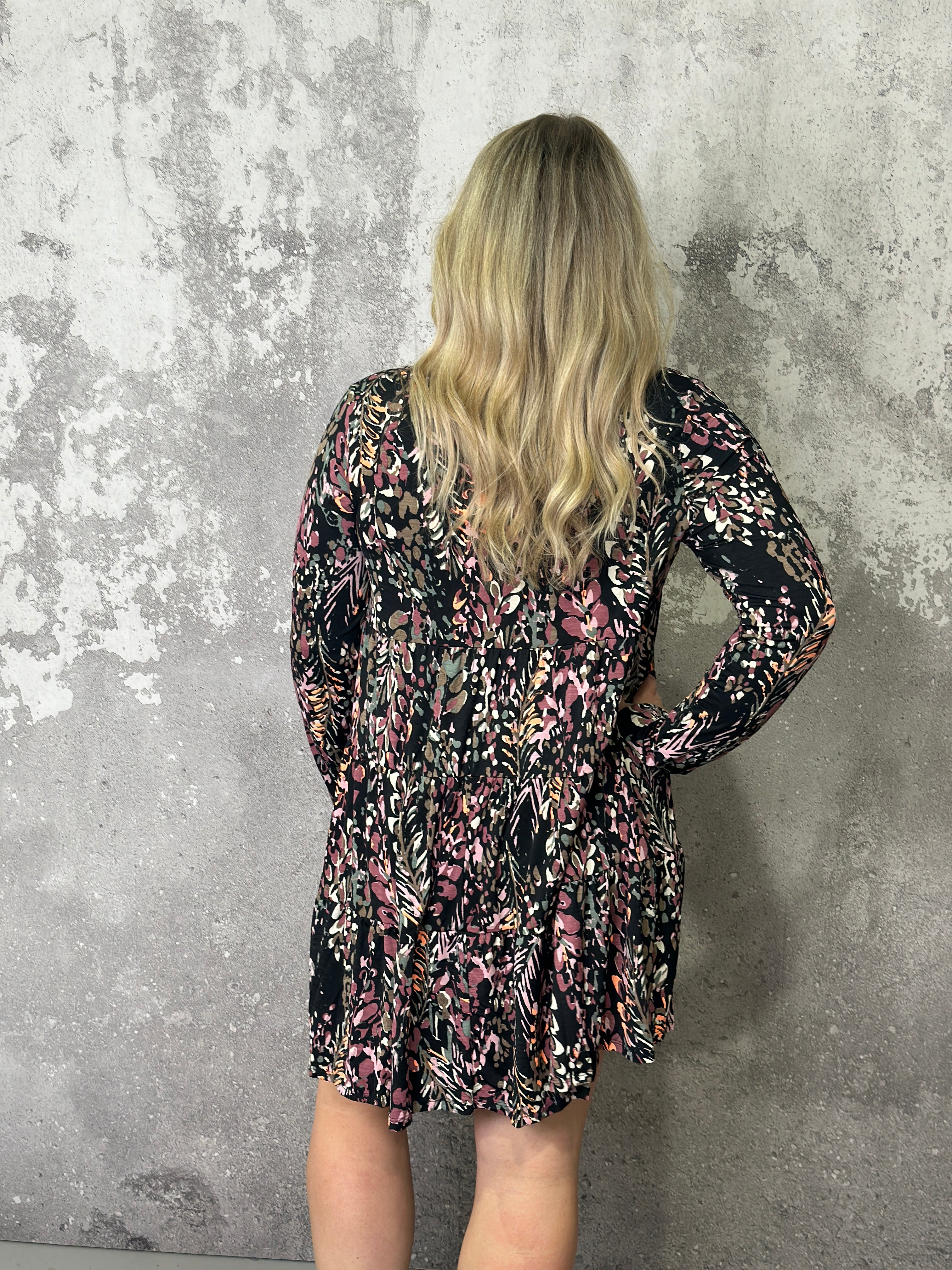 Flirty Fall Floral Fall Dress - (Small - 3X) - The Pink Porcupine ltd.