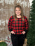 DOORCRASHER - Buffalo Plaid Roundneck Top  (Small - 3X) - Final Sale