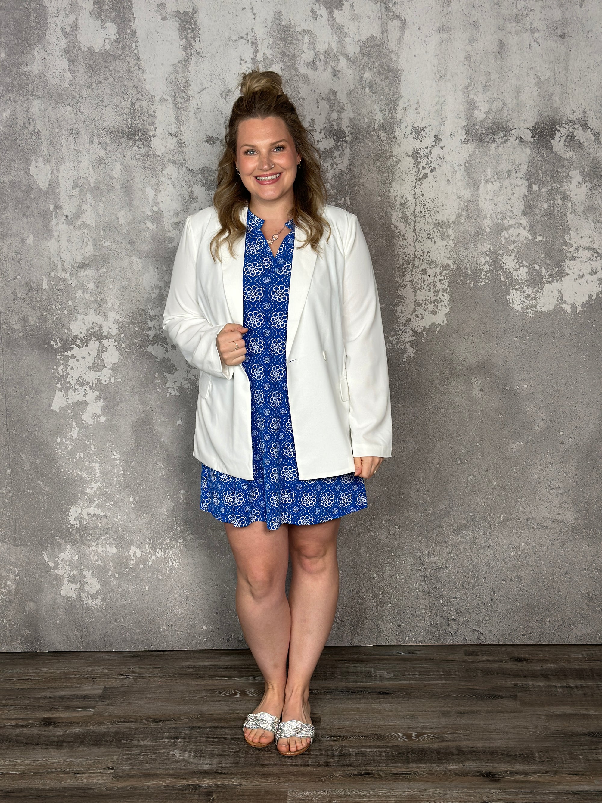 The Country Club Blazer - Ivory (Small - 3X)