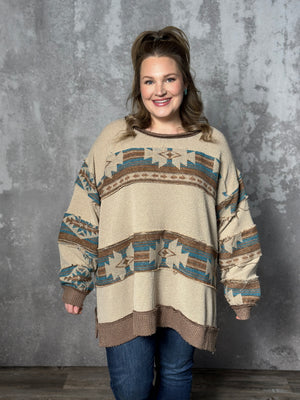 Aztec Panel Sweater