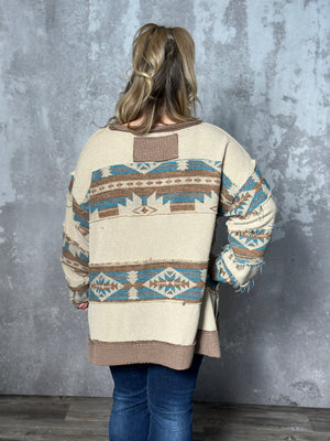 Aztec Panel Sweater