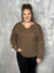 Waffle Hem Long Sleeve - Brown (Small - 3X)