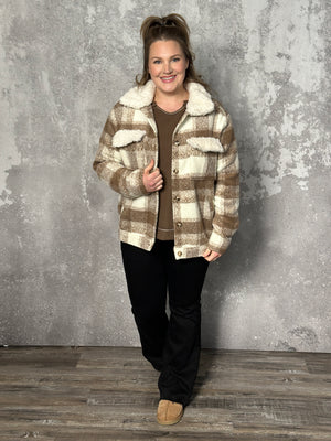 Mocha Plaid Shacket