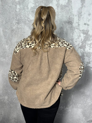 Leopard Sherpa Bomber Jacket