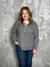 Long Sleeve Ribbed Button Detail Top - Grey (Small - 3X)