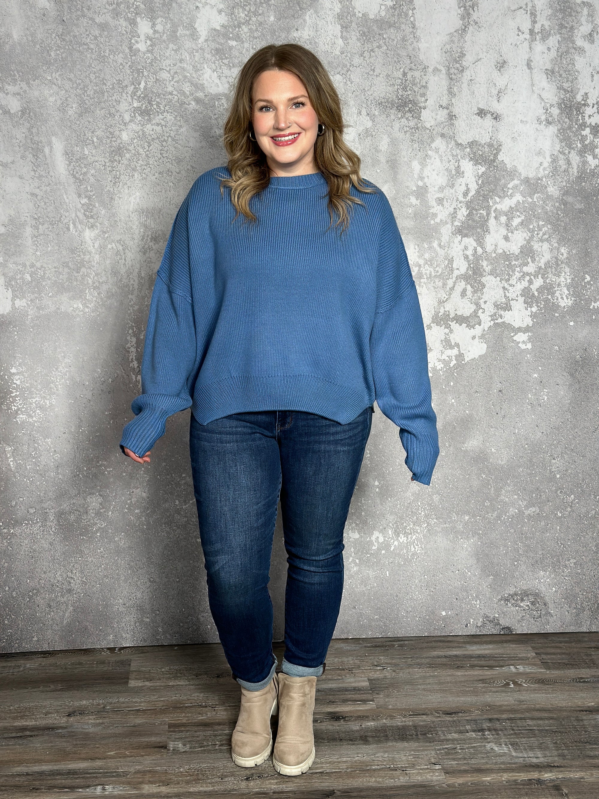 Blue Crewneck Sweater