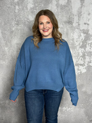 Blue Crewneck Sweater